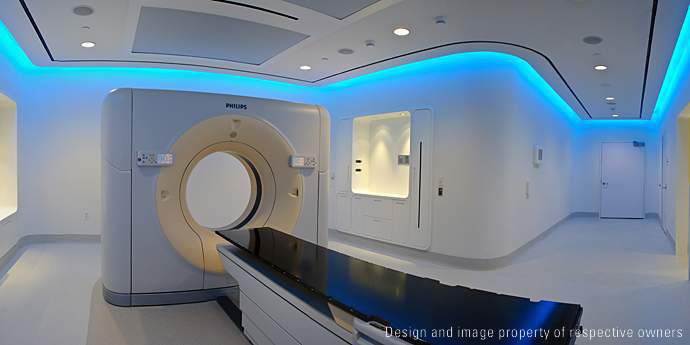 Corian Solid Surface in Healthcare - CAT Scan Area